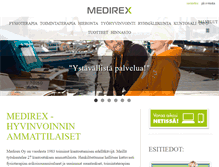 Tablet Screenshot of medirex.fi